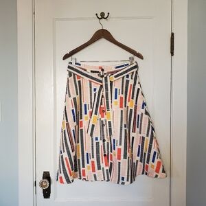 Anthropologie Hutch Willem A-line Skirt – Size 8P - Multicoloured